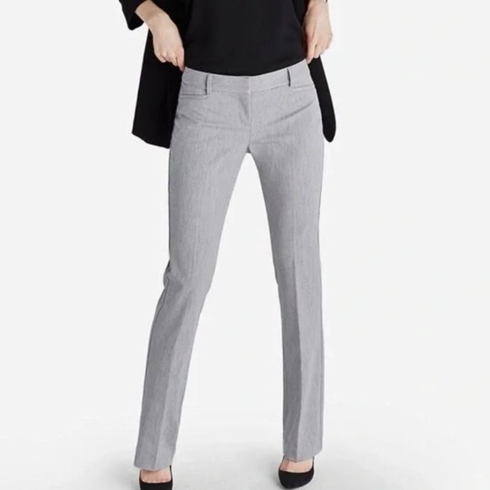 NWT Express Columnist Low Rise Slim Studio Pant - Gray
